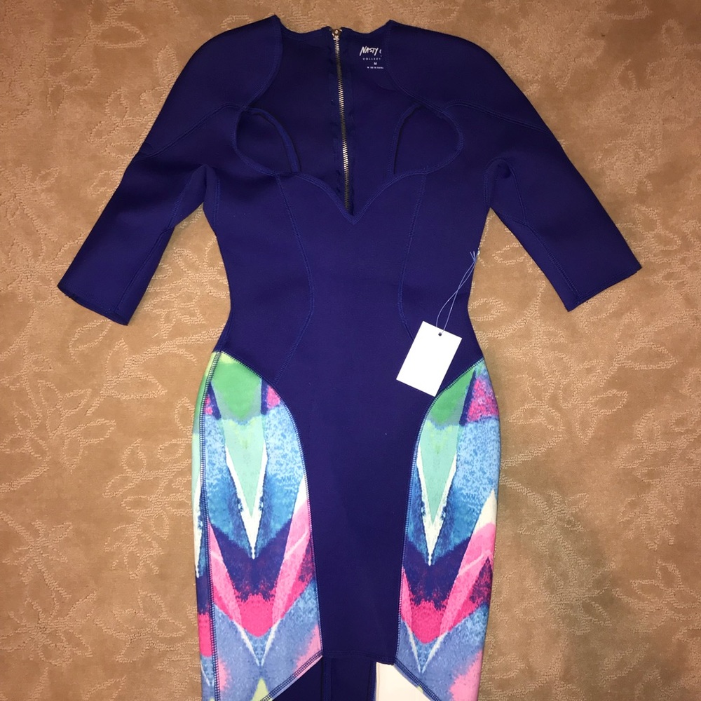 Nasty Gal Blue Scuba Dress 🔥